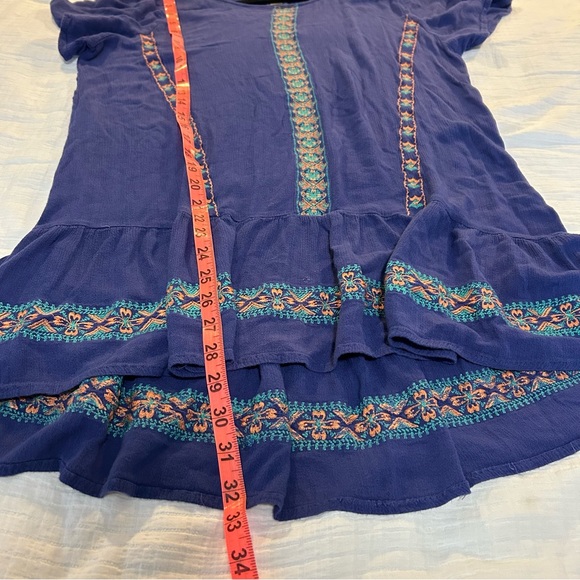 Summer Boho Pheasant Top Tunic Medium - Picture 6 of 8